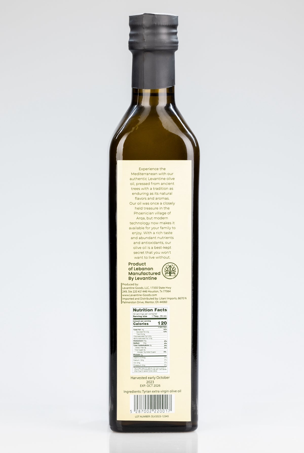 Levantine Premium Extra Virgin Olive Oil