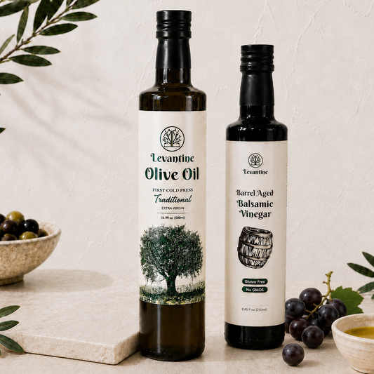 The Levantine Finishing Duo (Olive Oil and Barrel Aged Balsamic)