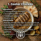 Zaatar Chicken recipe with ingredients and preparation steps