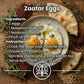 Zaatar Eggs recipe with ingredients and instructions