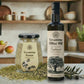 Levantine Olive Oil bottle and jar of Za'atar 