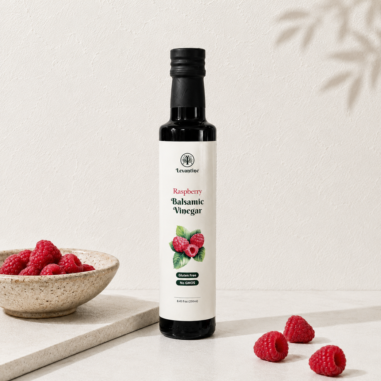 Bottle of Levantine Raspberry Balsamic Vinegar