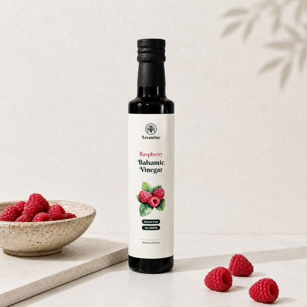 Bottle of Levantine Raspberry Balsamic Vinegar